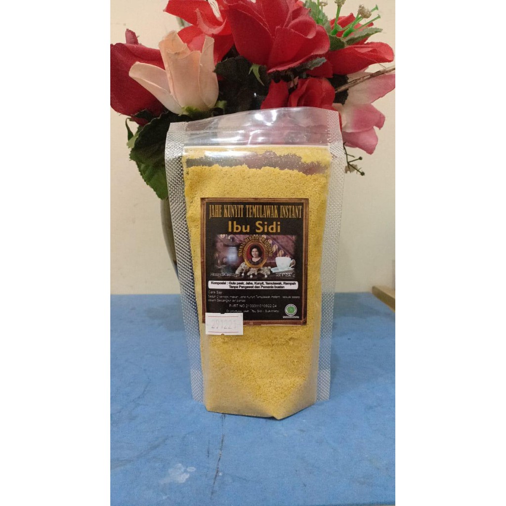 

Sari Herbal Instant Jakute (Jahe Kunyit Temulawak) Ibu Sidi Pouch 250gr Minuman Herbal
