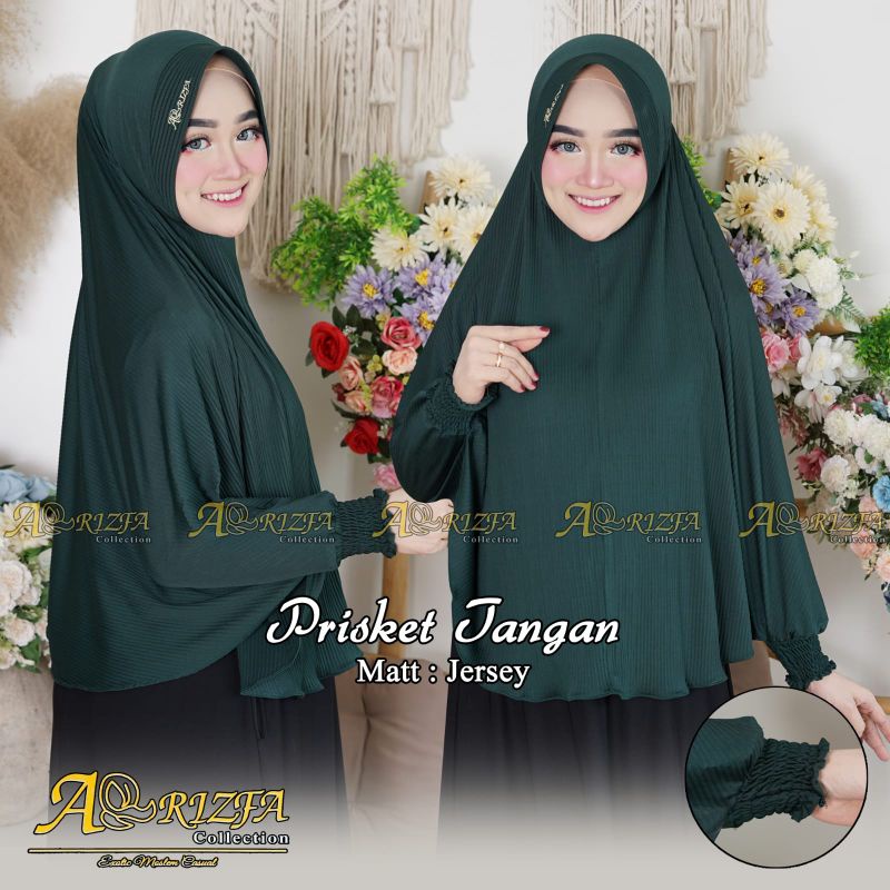 JILBAB LENGAN PLISKET/HIJAB TANGAN PLISKET/JILBAB JUMBO/HIJAB SYAR'I ORI AR-RIZFA