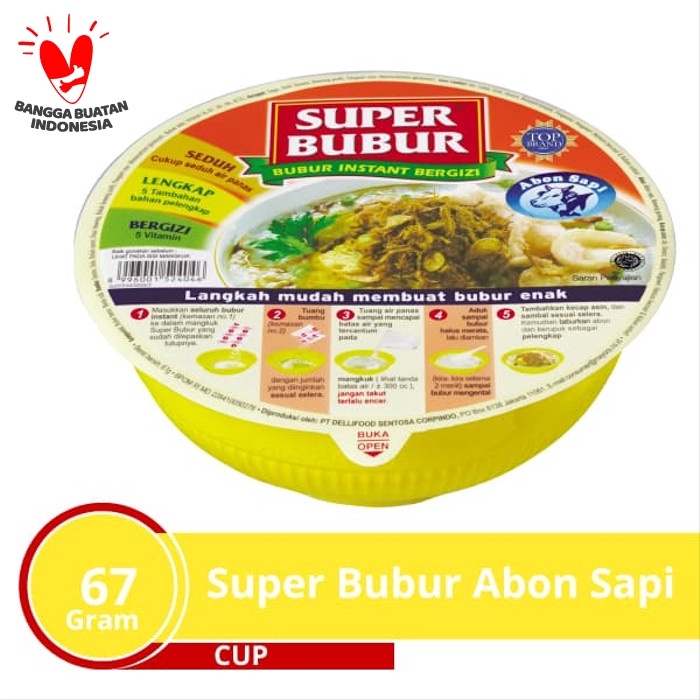 

ABON- SUPER BUBUR ABON SAPI 67 GR -MAKANAN-KERING.