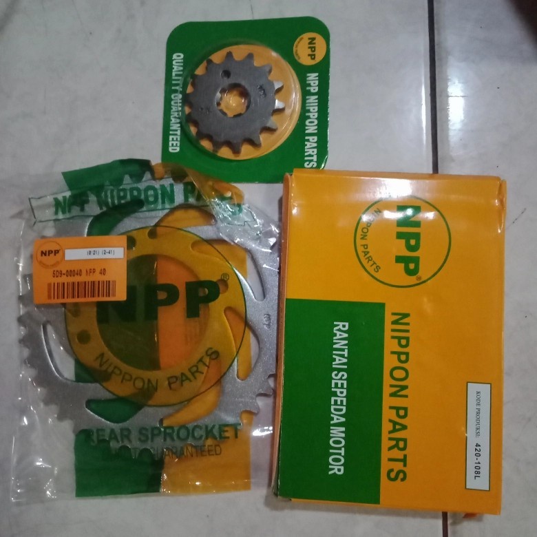 GEAR SET SUPRA X 125 PGM FI 420-160,14T,39T