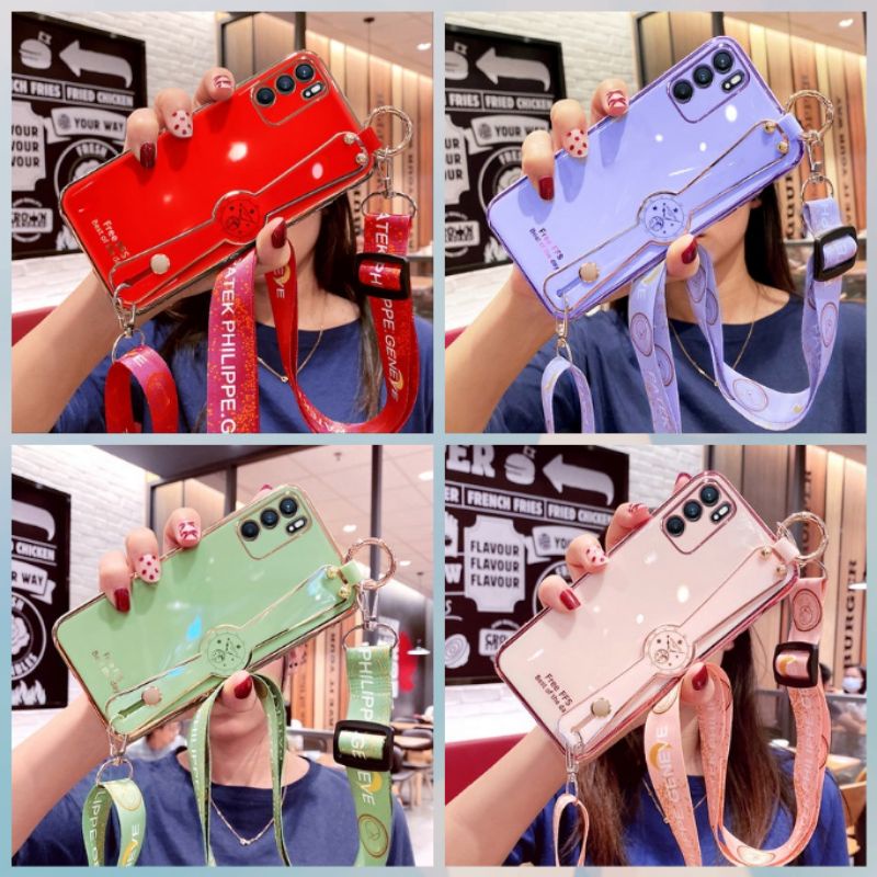 Case Motif + Tali Oppo Reno 6 (4G), Reno 6 (5G), A15 ,A16,A54, A74(4G), A74 (5G)