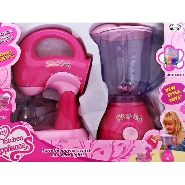 ➫ Mainan Anak Blender dan Mixer Baterai Set My Kitchen Appliances 018-03 ✤