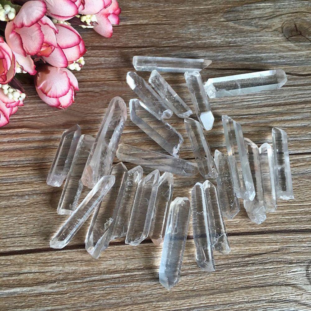 Batu Mentah Agustina 100g Mineral Dekorasi Home Decor Wand Healing Quartz Terminasi Bening