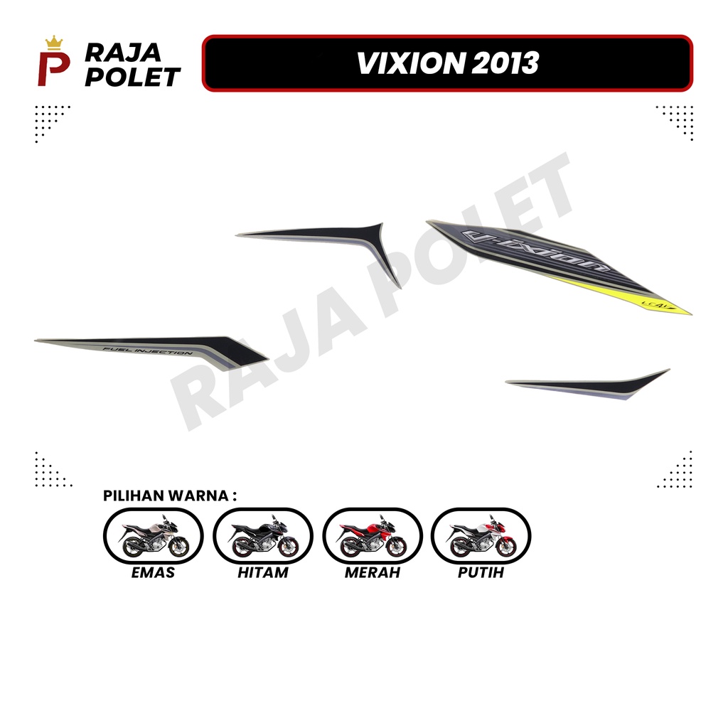 STRIPING STIKER MOTOR VIXION 2013 (1SET) [Raja Polet]