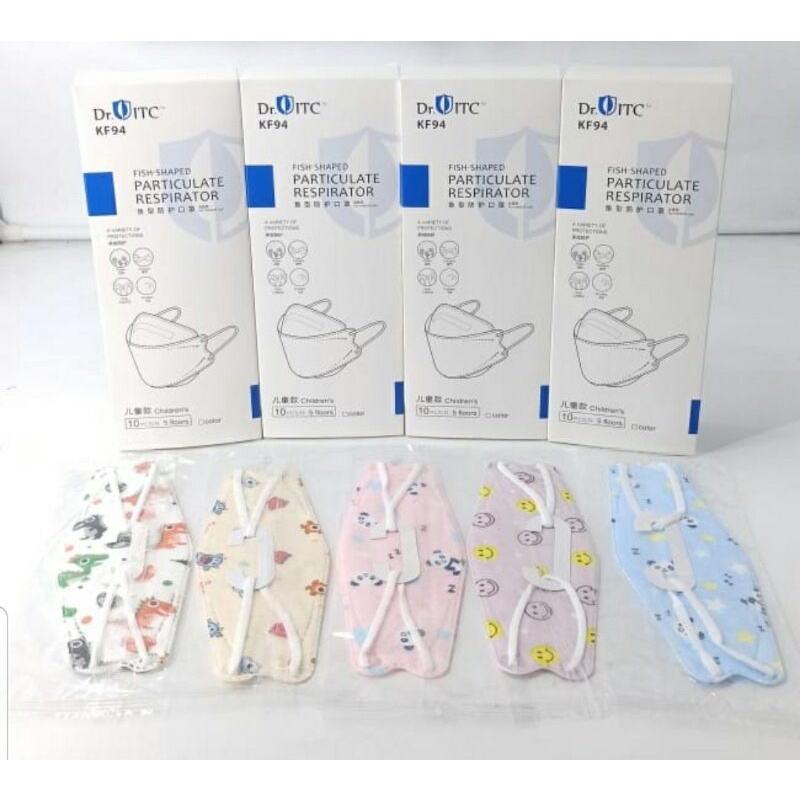 Dr. ITC 4D Face Mask 10pcs || Motif Mask || Colourful Mask || Black and White Mask