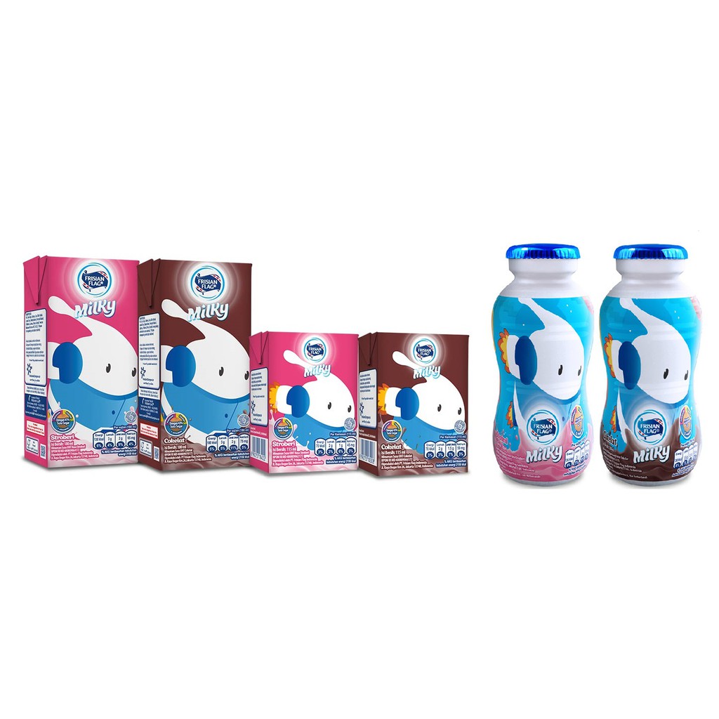 

SUSU UHT FRISIAN FLAG ZHUZHU MILKY 115ML/180ML/ UHT DANCOW/UHT MILO/ BEAR BRAND