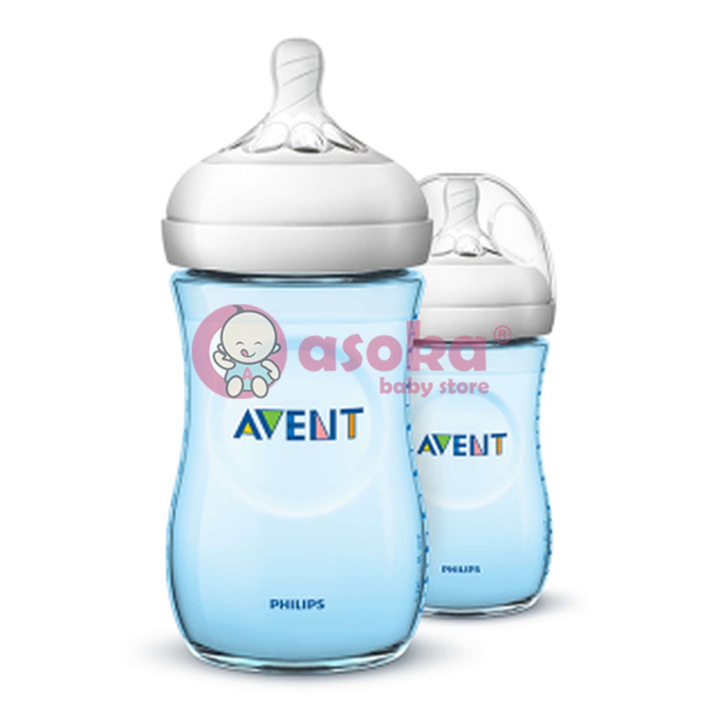 Avent Botol Natural Blue Isi 2 260ml SCF695/23 ASOKA