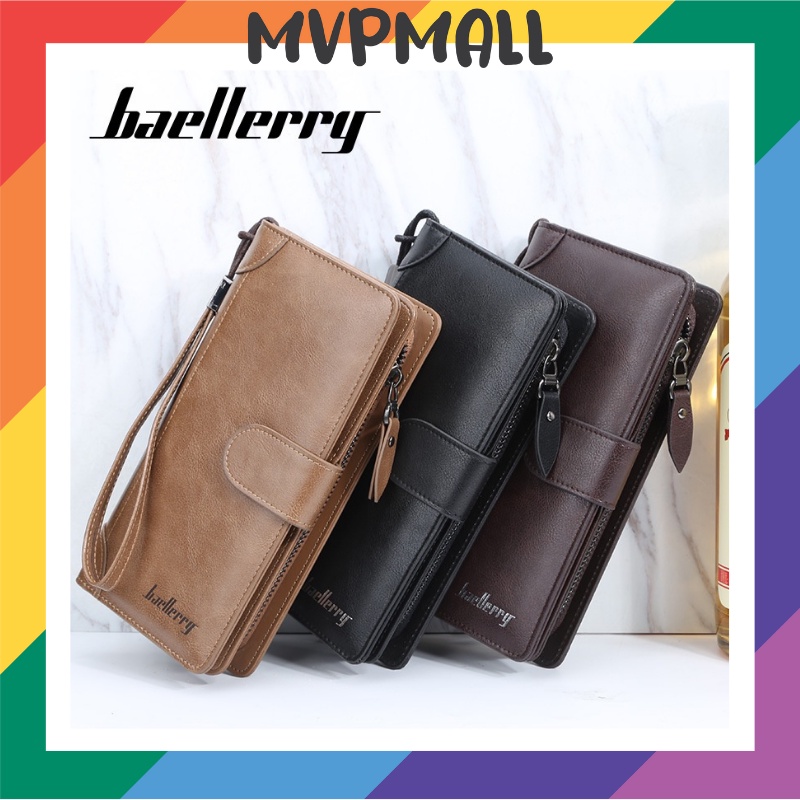 [BISA COD] BAELLERRY S6701 Dompet Panjang Baellerry Dompet Kulit Pria dan Wanita Original Premium Leather