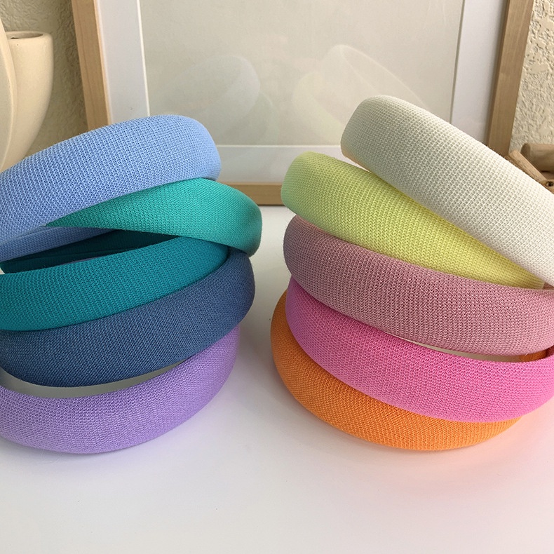 BANDO KAIN LEMBUT LEBAR KOREAN WOMEN SOFT ONE SOLID COLOR PADDED KAIN KATUN HEADBAND HAIRBAND HAIR HEAD BAND/ BANDO Cotton BENDO BANDANA WANITA KOREA WARNA POLOS PASTEL TERANG TEBAL LEBAR