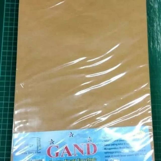 Jual Amplop Coklat Folio Seal Isi Lembar Amplop Cokelat F Seal Lem Shopee Indonesia