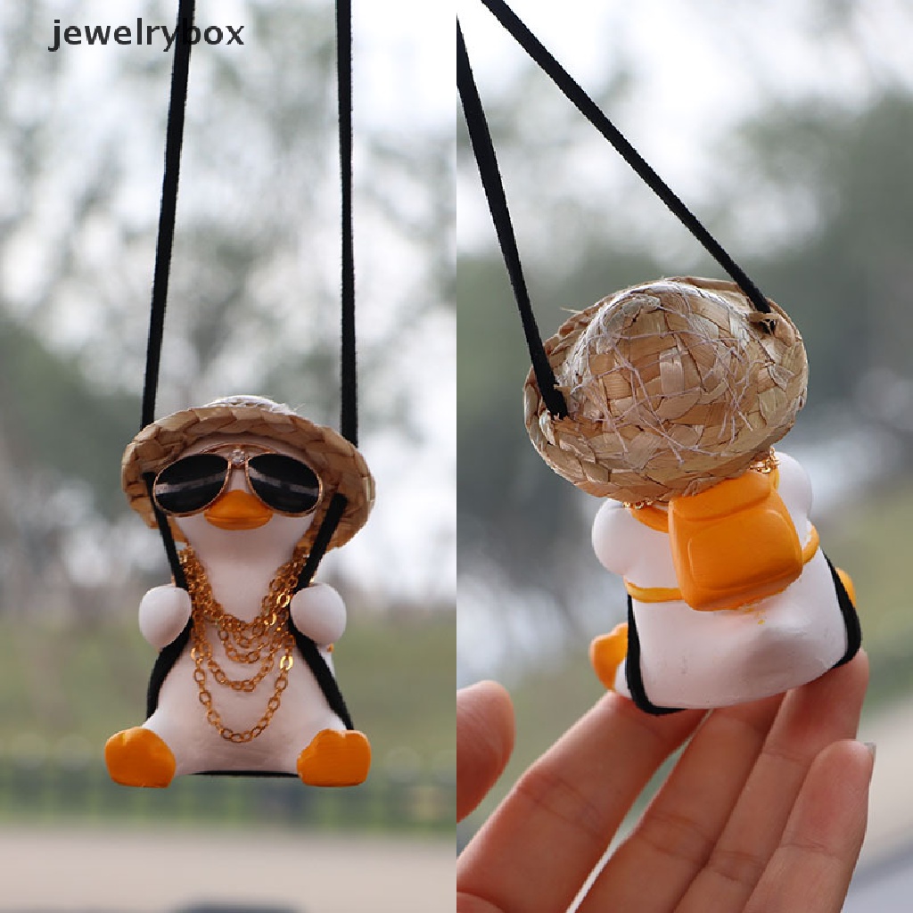 (jewelrybox) Ornamen Gantung Model Bebek Kecil Lucu Untuk Spion Tengah Mobil