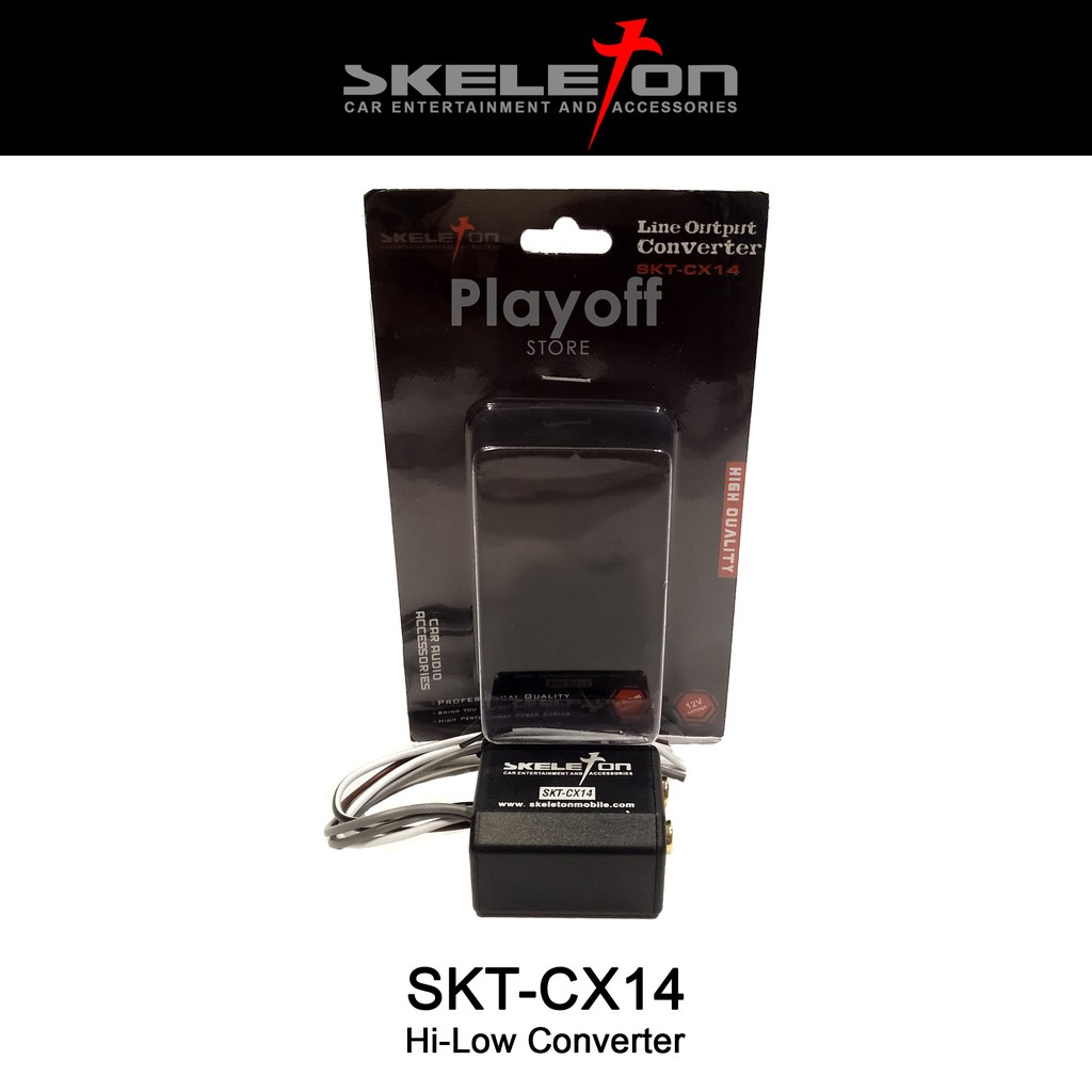 High to Low Converter RCA 2 Channel HI Low Skeleton SKT-CX-14