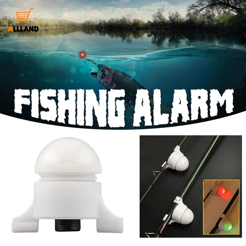 1pc Alarm Indikator Gigitan Ikan Dengan Lampu LED Otomatis Untuk Memancing Malam Hari