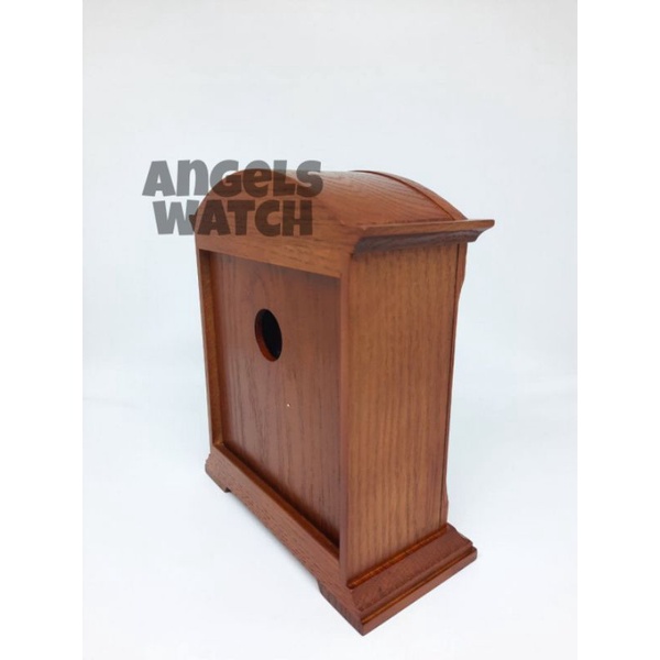 angelswatch jam meja kayu seiko wooden clock antik/ jam meja seiko QXG123 original