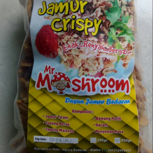 

Jamur crispy original 500gr Mr. Mushroom