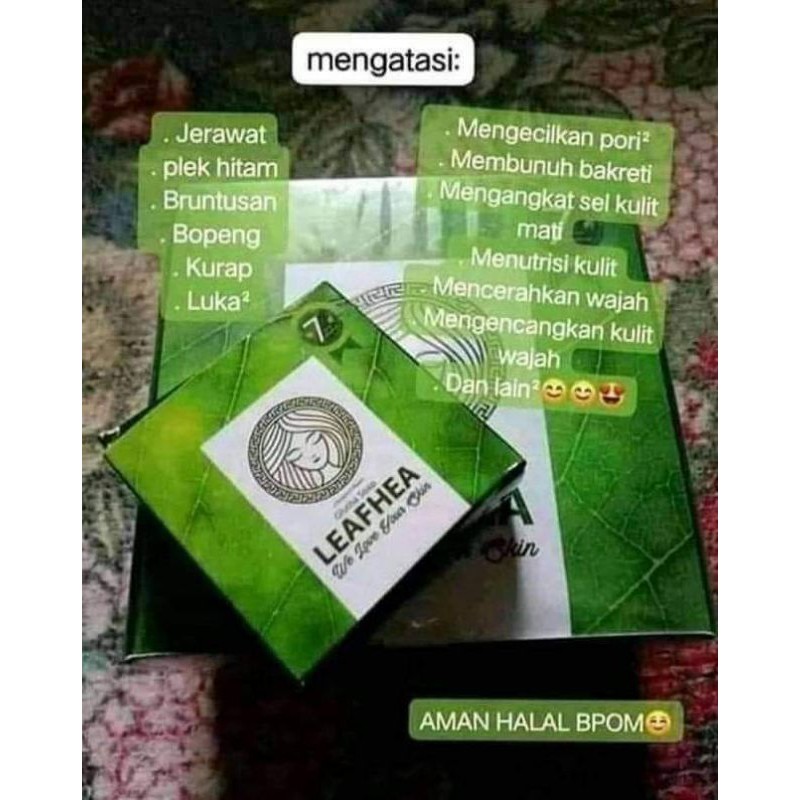 SABUN LEAFHEA ORIGINAL 100% 1 BOX ISI 16