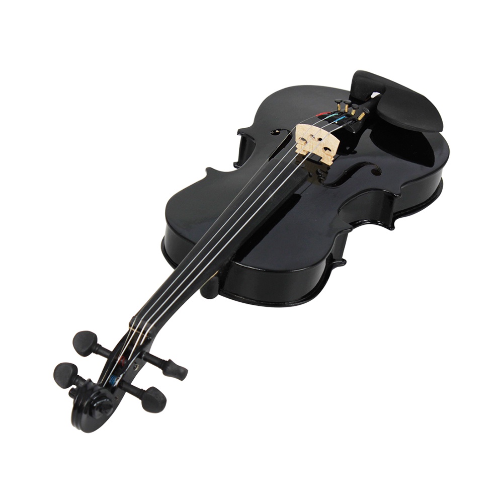 Biola Akustik 4 / 4 Full Size Dengan Case Bow Rosin Untuk Pemula