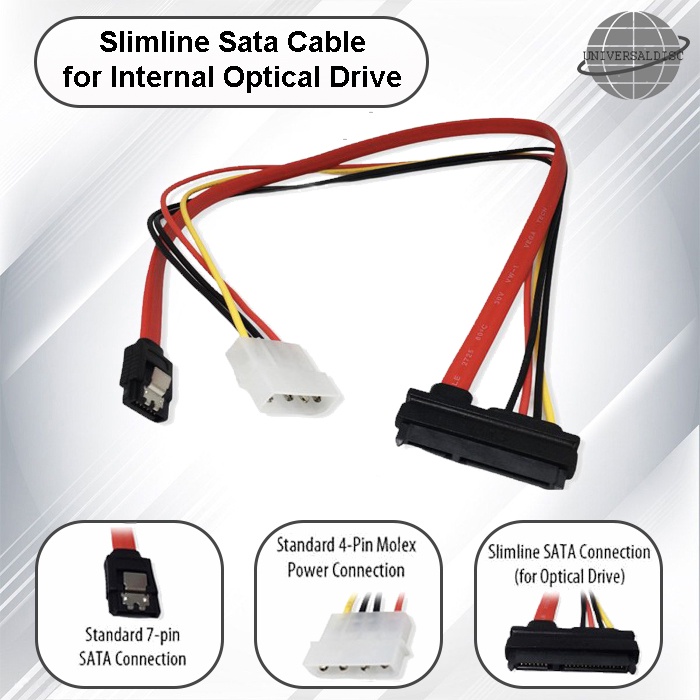 Slimline Sata Cable for Internal Optical Drive