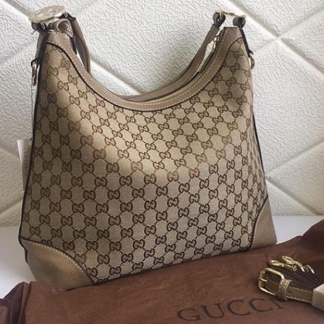 New Tas Branded Fashion Gucci Hobo Canvas