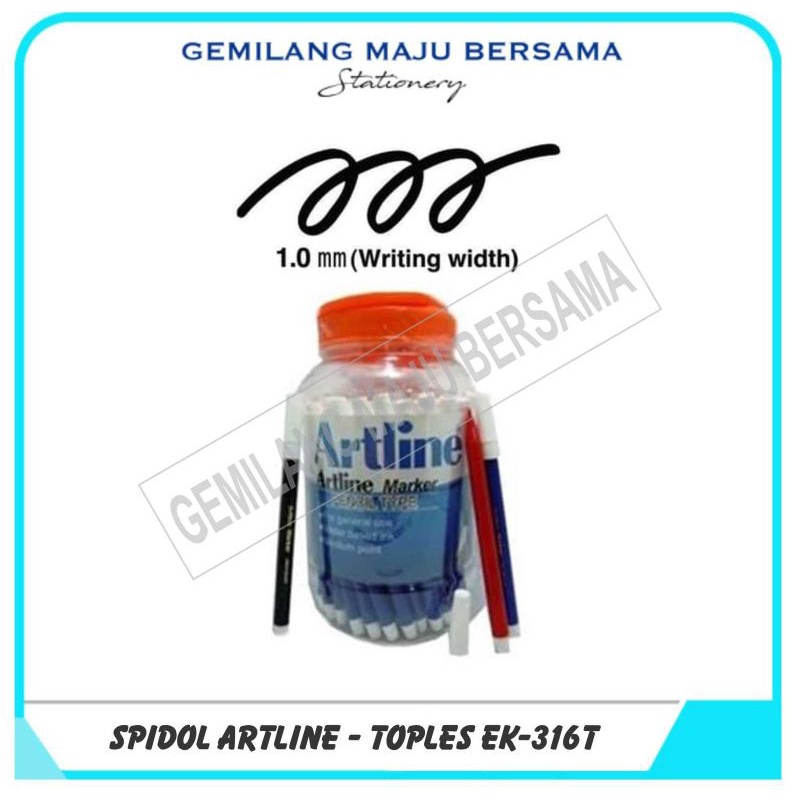 

Spidol Permanen Artline Toples / Kecil (Isi 72bh)