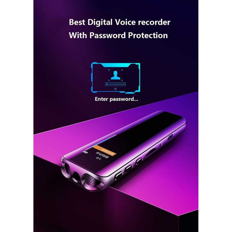 Voice Recorder Digital Perekam Suara Hyperbolic 240mAh USB Rechargeable