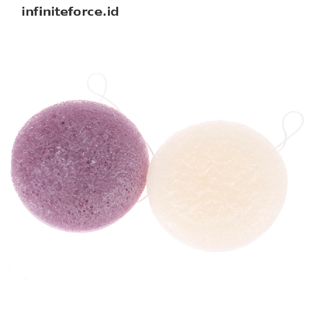 (infiniteforce.id) Spons Puff Exfoliator Pembersih Wajah