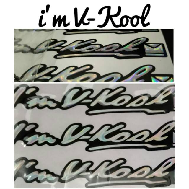 

Stiker i'm V kool Sticker Timbul Resin