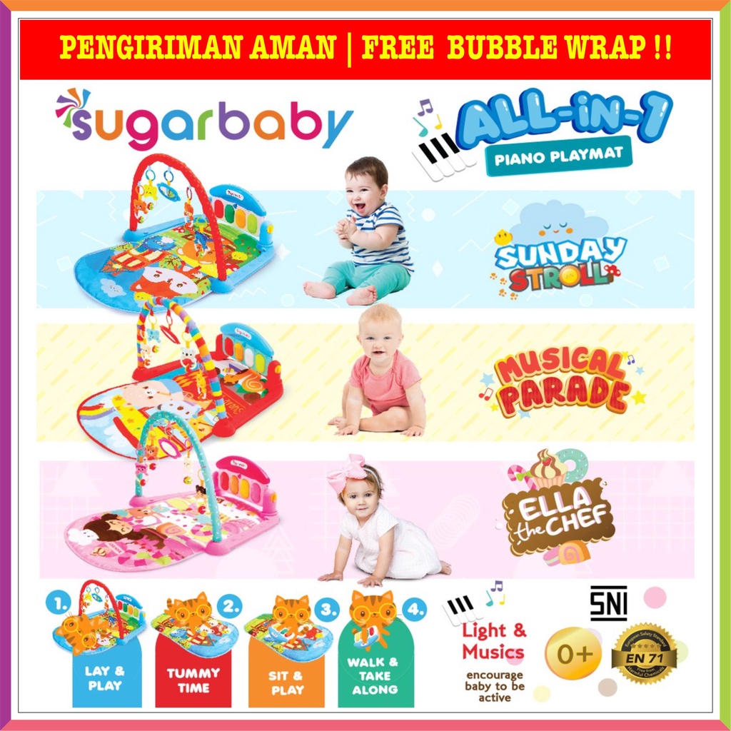 SUGAR BABY PIANO PLAYMATE | SUGARBABY PLAYMATE MUSIK ( FREE BUBBLE WRAP )