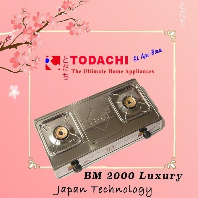 AF61Z74 KOMPOR GAS TODACHI 2 TUNGKU STAINLESS STEEL T-2000 GAS FDGD63415