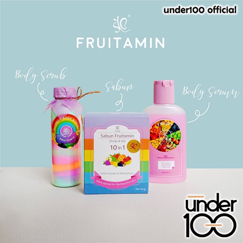 ❤ UNDER100 ❤ SYB Sabun Fruitamin 10 In 1 | 100g | Sabun Badan | Sabun Muka | BPOM