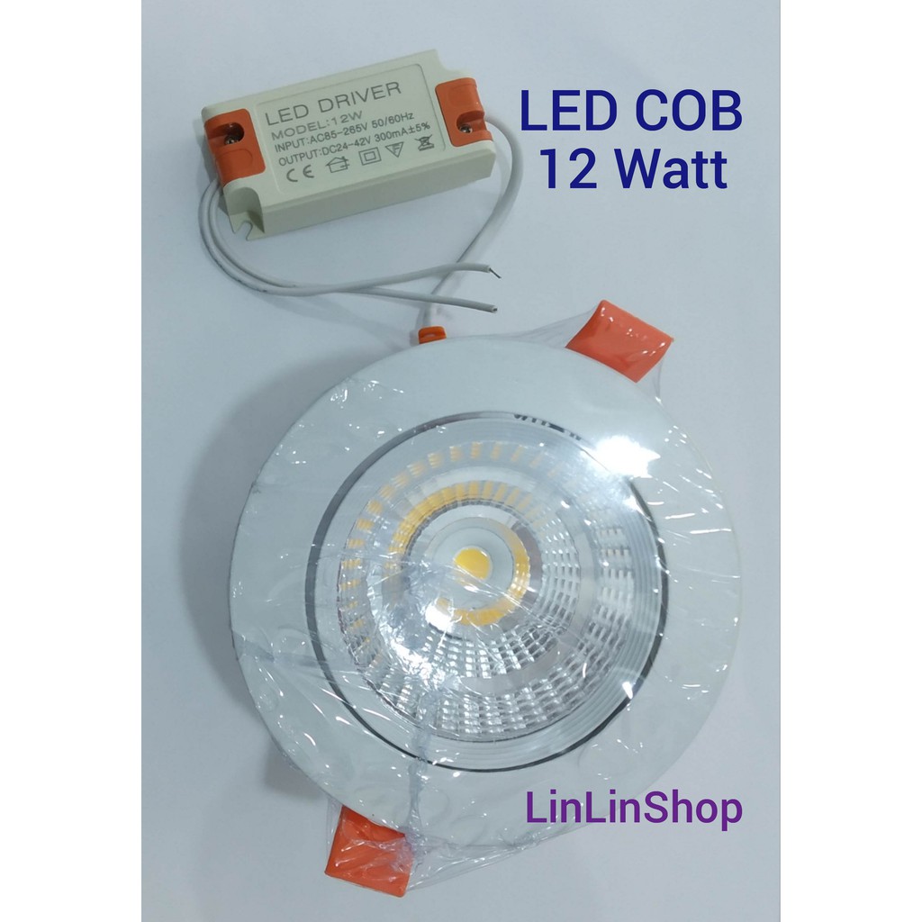 LAMPU COB SPOTLIGHT/ LED SPOT LIGHT/ LAMPU SOROT COB PLAFON 12W