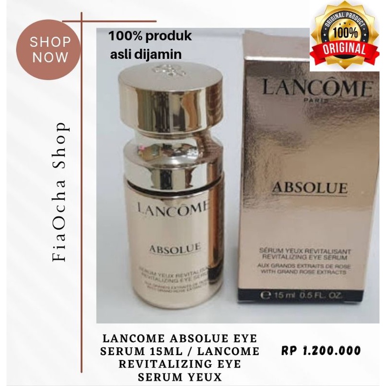 Lancome Absolue Eye Serum 15ml / Lancome Revitalizing Eye Serum Yeux