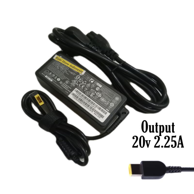 Carger laptop lenovo 20v 2.25a 300s 100 100s k2450 G400 USB lenovo