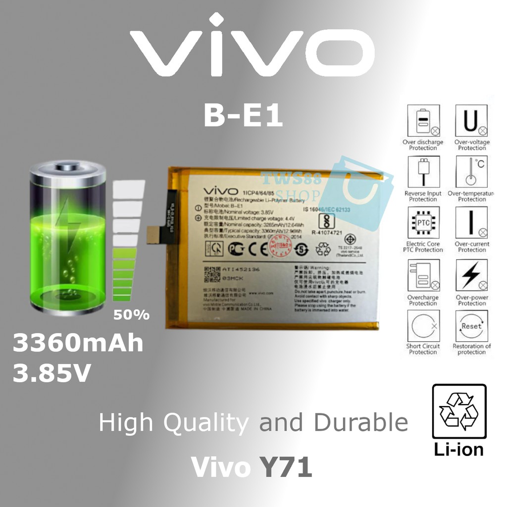 Batre battery batere baterai VIVO Y71 / B-E1