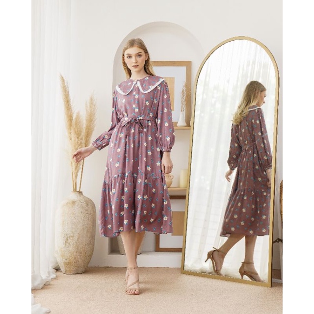 SAMECCA DASTER TUNIK / SO HOMEWEAR DRESS / READY STOK / PO BIG COLAR