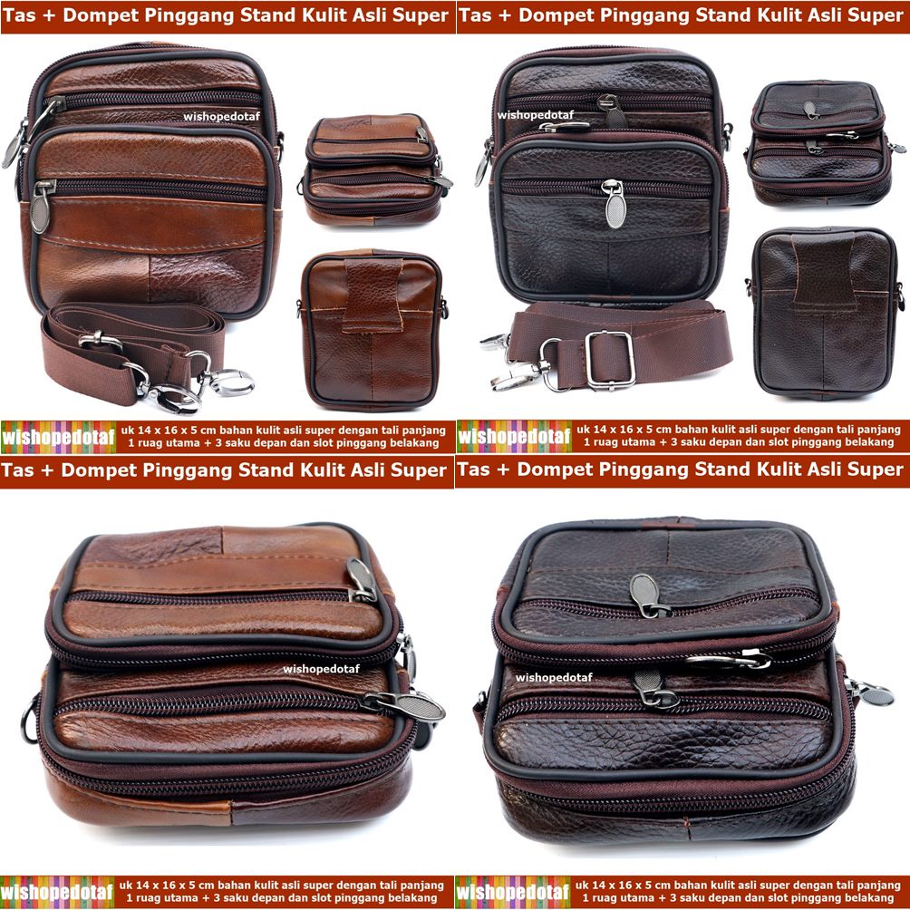 Dompet HP Kulit Selempang Tries Pria