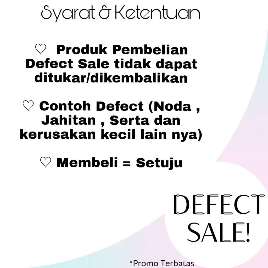 (DEFECT SALE) HIJAB SEGIEMPAT / PASHMINA / DENAY / BERGO / AZARA / ANSANIA / VOAL / HIJAB IMPORT