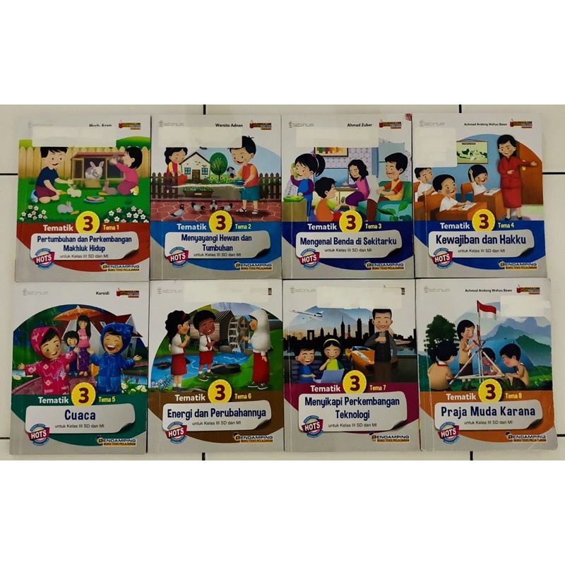 Preloved Tematik Hots Platinum kelas 3 SD - BEKAS - (tema 1-8)