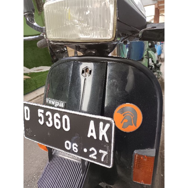 emblem emblim vespa trojan vespa px ps strada excel stainless bagus