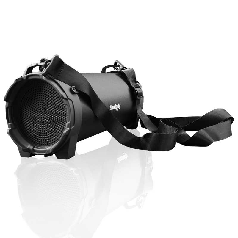 Speaker Spiker Bluetooth Portable Smalody Outdoor Boombox with Strap Full Bass TF Card Slot + USB Port