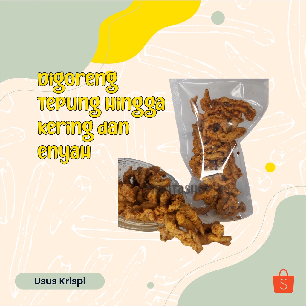 

Makanan Ringan Cemilan Snack Jajajan Usus Goreng Krispi / Crispy Tidak Pedas / Pedes Kiloan Murah Instan Enak