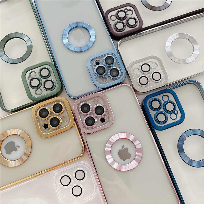 Case untuk iPhone 11 12 13 Pro Max X XR X Max 7 8 Plus Pelapis Tahan Guncangan Lembut TPU Bening Pon