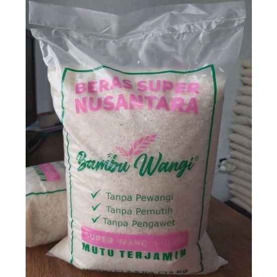 

Beras Pandan Wangi Murah - Merk Bambu Wangi 3 KG