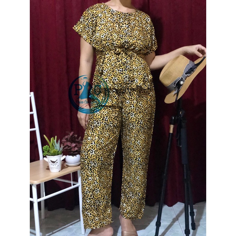 SETELAN MOTIF MACAN SET MOTIF MACAN BALI