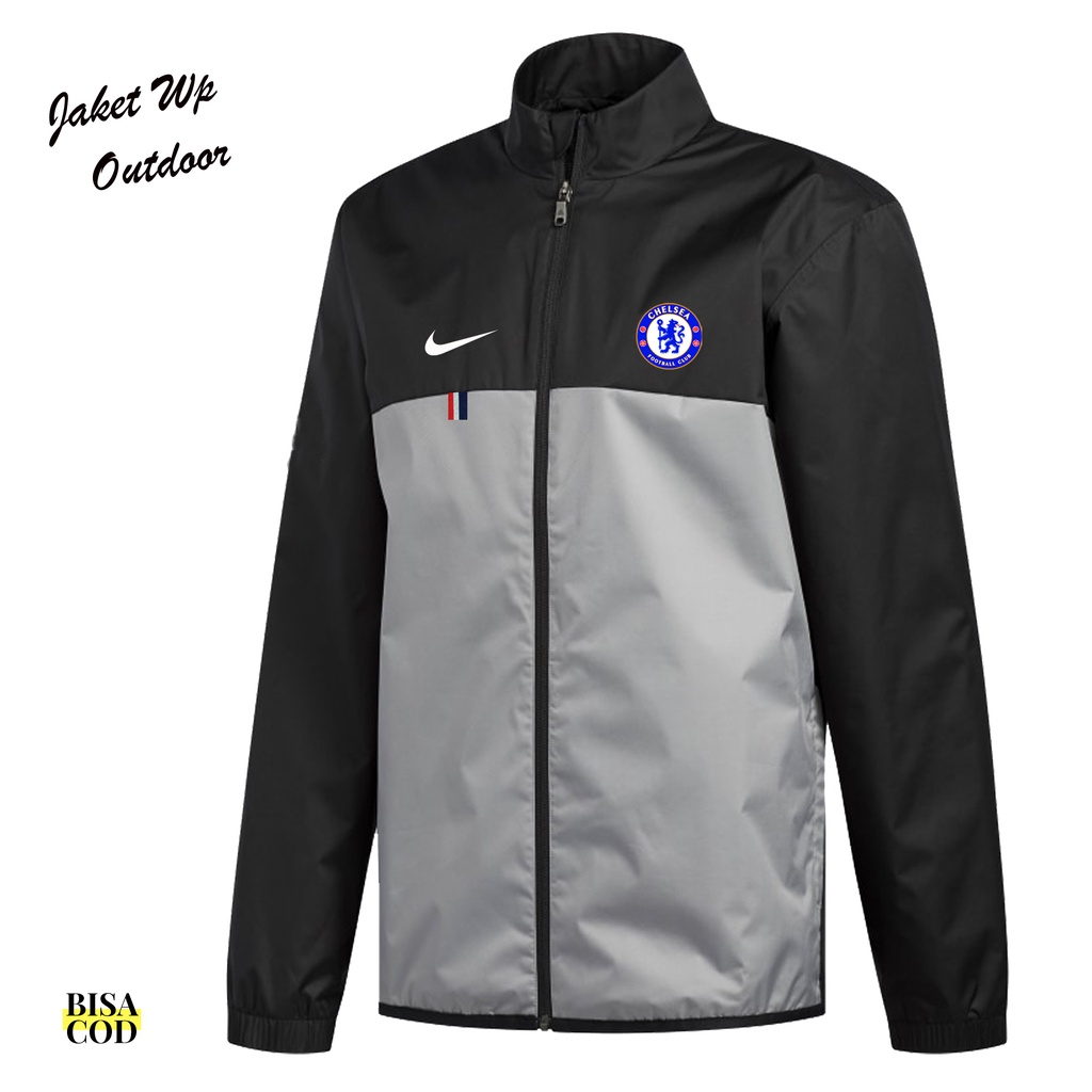 COD.., Jaket Terbaru Pria Waterproof CHELSEA Logo keren, / Jaket Oudoor / Jaket WP original