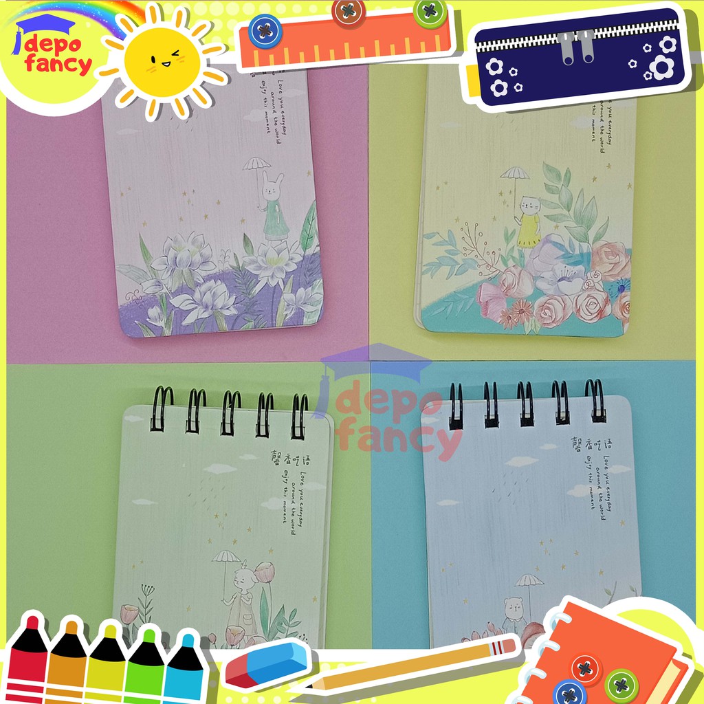 

Buku Tulis Mini Notebook Mini Memo Spiral Motif Fancy XQ100-6785