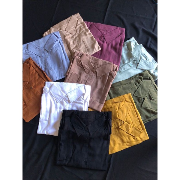 KEMEJA OVERSIZD LINEN BAHAN KATUN RAYON PREMIUM