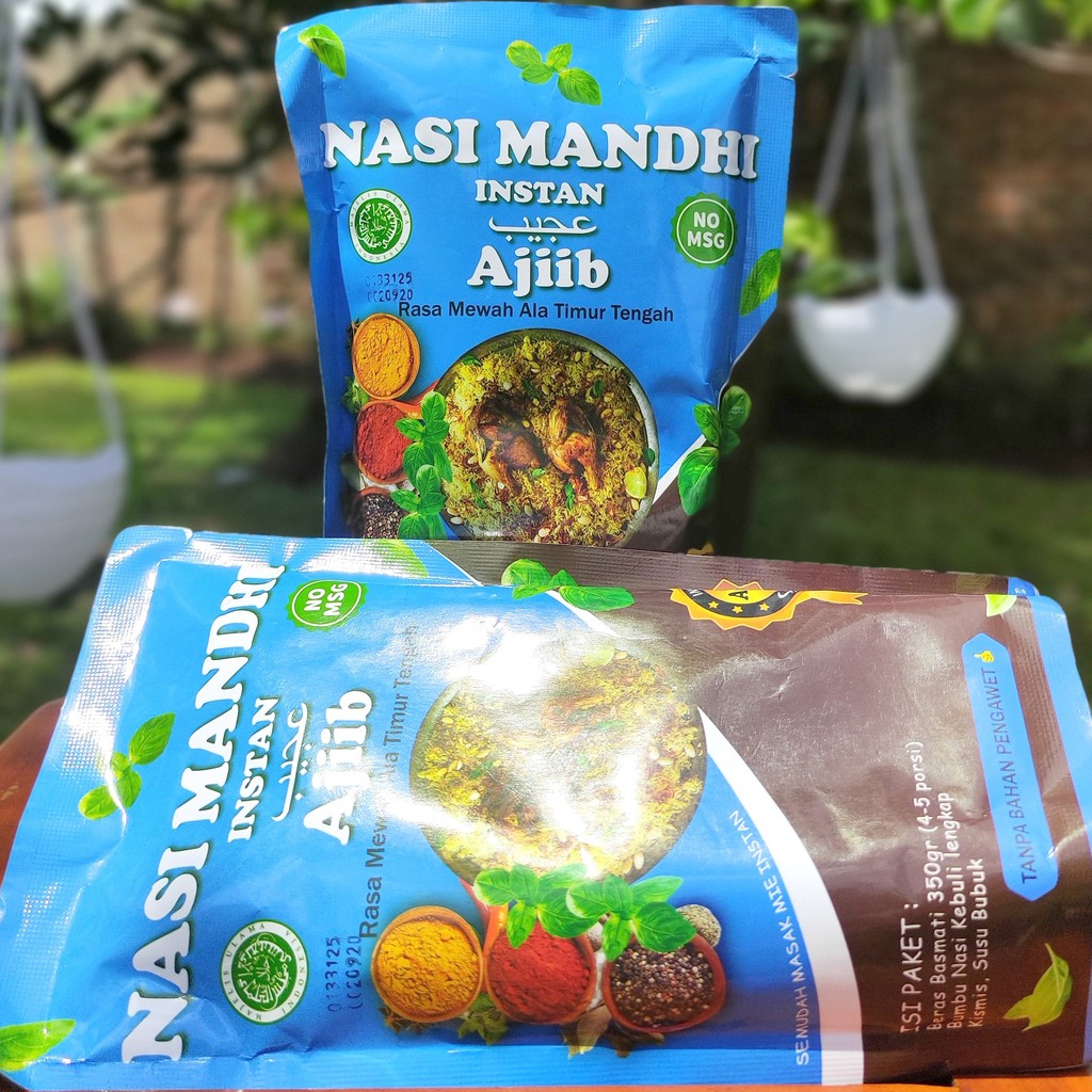 

BERAS BASMATI / NASI MANDHI INSTAN AJIIB 350 GRAM NO MSG