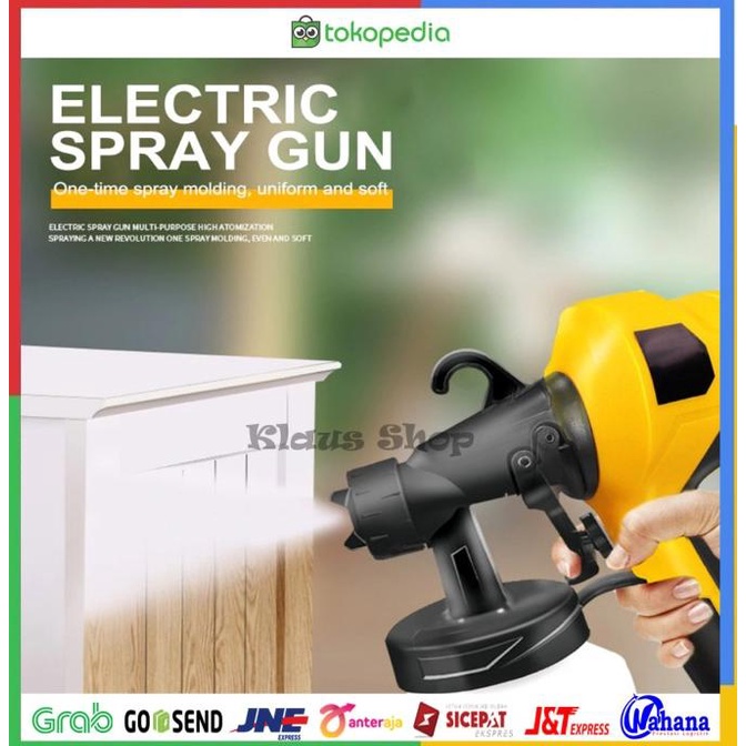MESIN ALAT SEMPROT CAT KOMPRESOR LISTRIK ELEKTRIK SPRAY GUN PORTABLE Termurah