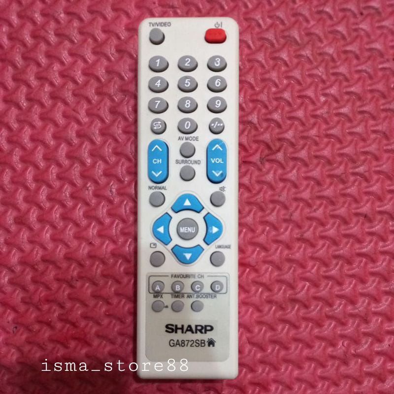 REMOTE REMOT TV SHARP ALEXANDER SLIM ALEXADER TABUNG GA872SB